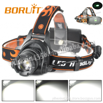 Boruit EHL0629 Super Bright 2000LM Cree L2 Rechargeable Led Headlamp